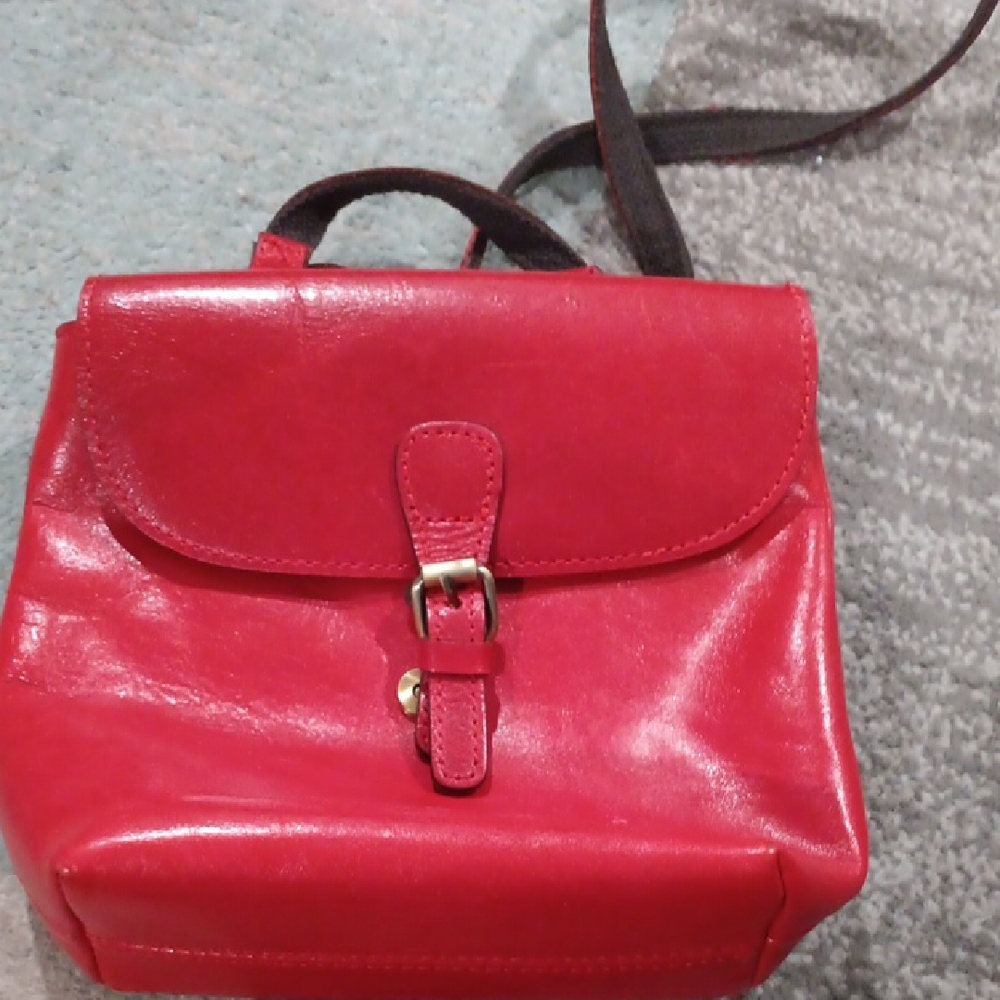 Natasha Denona Red Leather Backpack